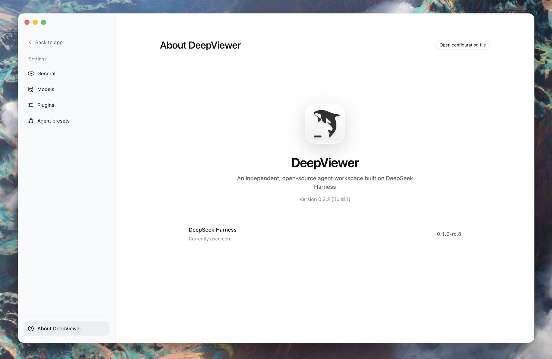 DeepViewer desktop agent workspace for DeepSeek Harness on macOS