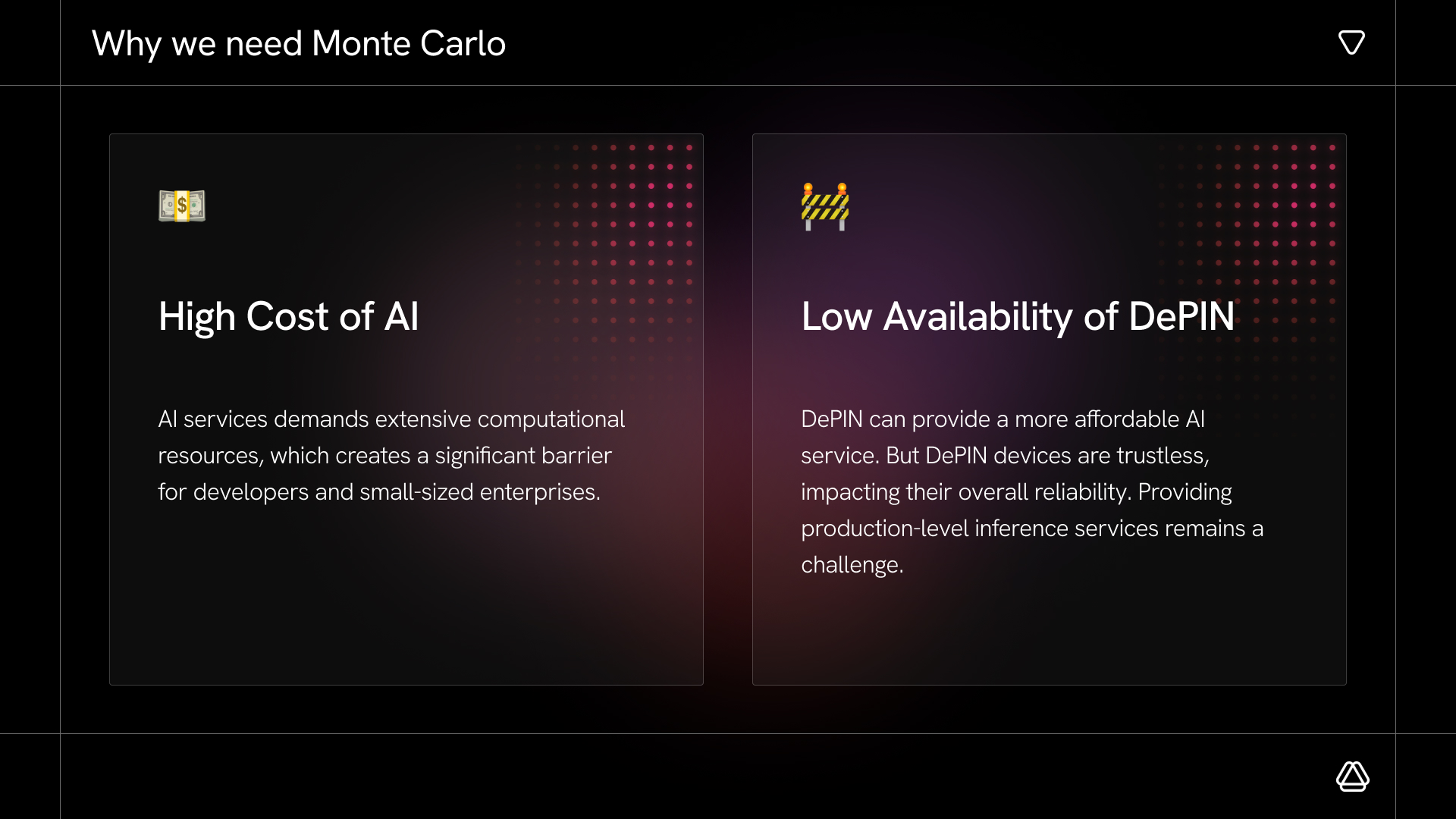 Monte Carlo deck slide 2 - Why we need Monte Carlo