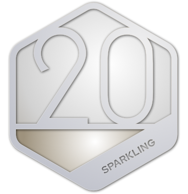 Sparkling 20 badge
