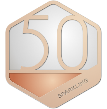 Sparkling 50 badge