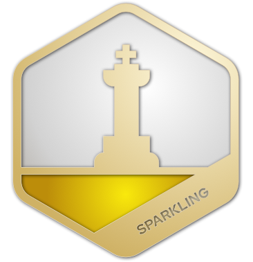 Sparkling rook badge